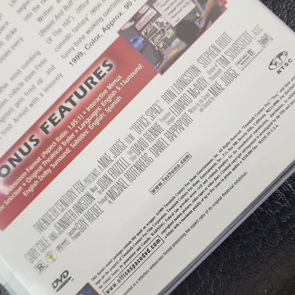 Factory Sealed Office Space DVD Widescreen Edition - Picture 4 of 6